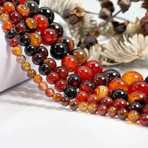 Natural Dream Agate Gemstone Smooth Round Loose Beads For DIY Jewelry Making Desig Handmade Crafts Bracelet, Necklace, Earrings AAA Quality 15.5 Inches Long, Semi Precious Stone, Spacer beads