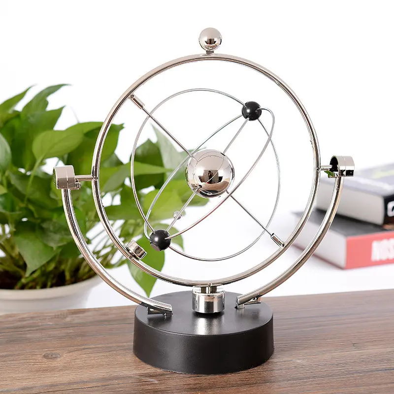 Cosmic Newton’s Pendulum Ball Perpetual Motion Device, Chaotic Ornament, Creative Home/Room/Office Decor, Modern Minimalist Display Piece, Gift