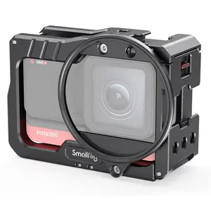 SmallRig Vlogging Cage and 52mm Filter Adapter for Insta360 ONE R 4K Edition Camera