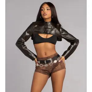 Fast Lane Cropped Moto Topper Jacket