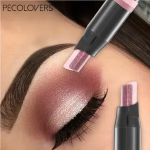 1pc Dual-Color Retractable Eyeshadow Brush - Long-Lasting All-Day Wear & Waterproof Sweat-Resistant Formula, Beginner-Friendly Easy Application, Perfect for Travel Essentials & Daily Touch-Up - Professional Eye Makeup Tool