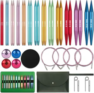 Interchangeable Circular Knitting  Set - 13 Pairs |  & Accessories | Knit Picks Interchangeable  | Circular Knitting  for Expert Crafting (Multicolored)