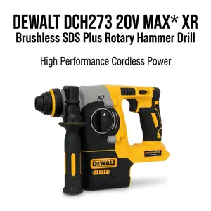 Dewalt DCH273 20V 2.4J Brushless Rotary Hammer For Electricians Drilling 4-12mm Anchor Holes Into Concrete Block For Romex Or EMT Conduit Installation drill tool multifunctional