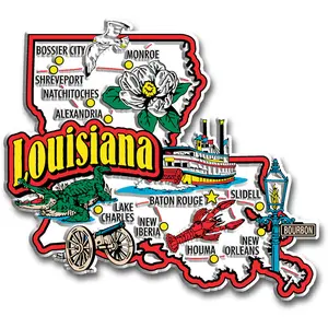 Louisiana Jumbo State Magnet by Classic Magnets
