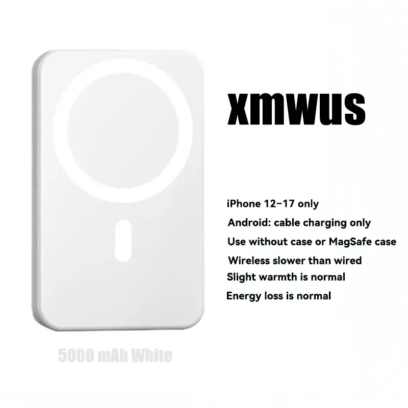 5000mAh White