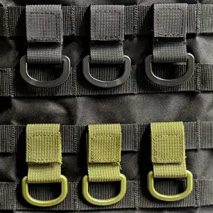 Tactical D-Ring Clip Hook Backpack Vest Adapter, Molle Webbing Attachment, Fishing Gear Accessory, Outdoor Equipment
