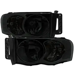 2002-2005 Dodge RAM 1500/ 2003-2005 RAM 2500 3500 Factory Style Headlights (Chrome Housing/Smoked Lens)