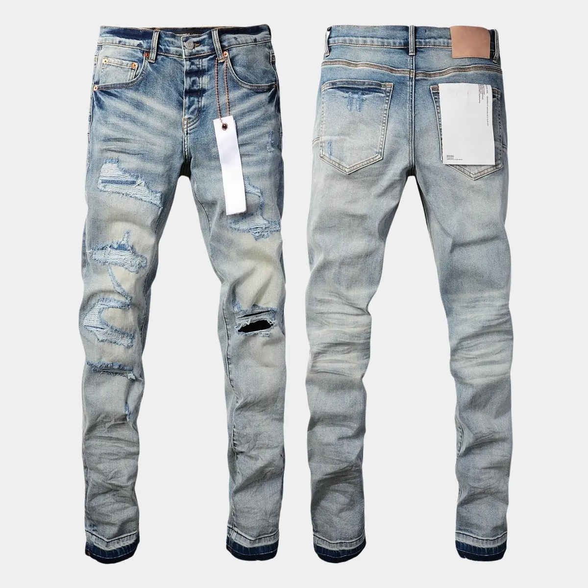 Men’s Purp Brand Skinny-Fit Denim Jeans PU9013, Brand New, All Tags Attached, Streetwear Casual Pants