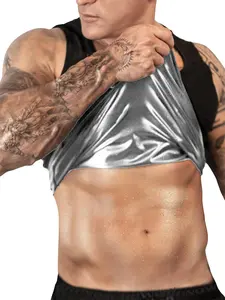 Men's Sauna Vest Compression Sweat Tank Top, Slim-Fitting Waist Trainer Sauna Shapewear for Enhanced Workouts, All Season Training Apparel, Fitness Top, Gym Workout Clothes, Workout Clothes, Sports Top