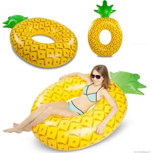 BigMouth Inc - Giant 6" FOOT Pineapple Inflatable Swimming Pool Float Raft Tube
