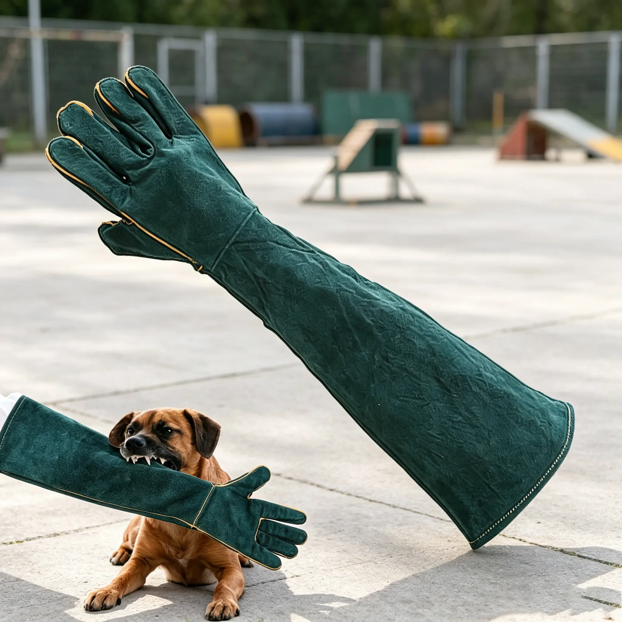 Pet dog bite protection gloves, pet dog training gloves, thickened and durable for dog bites, bathing gloves.