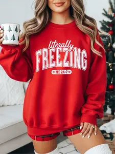 Literally Freezing ~ Unisex Crewneck Sweatshirts Printed in the USA
