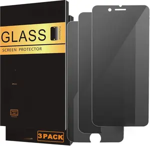 Ailun Privacy Screen Protector for iPhone SE 2020 2nd / 2022 3rd Generation, iPhone 8 7 6 6s 3Pack Anti Spy Private Tempered Glass Installation Cover