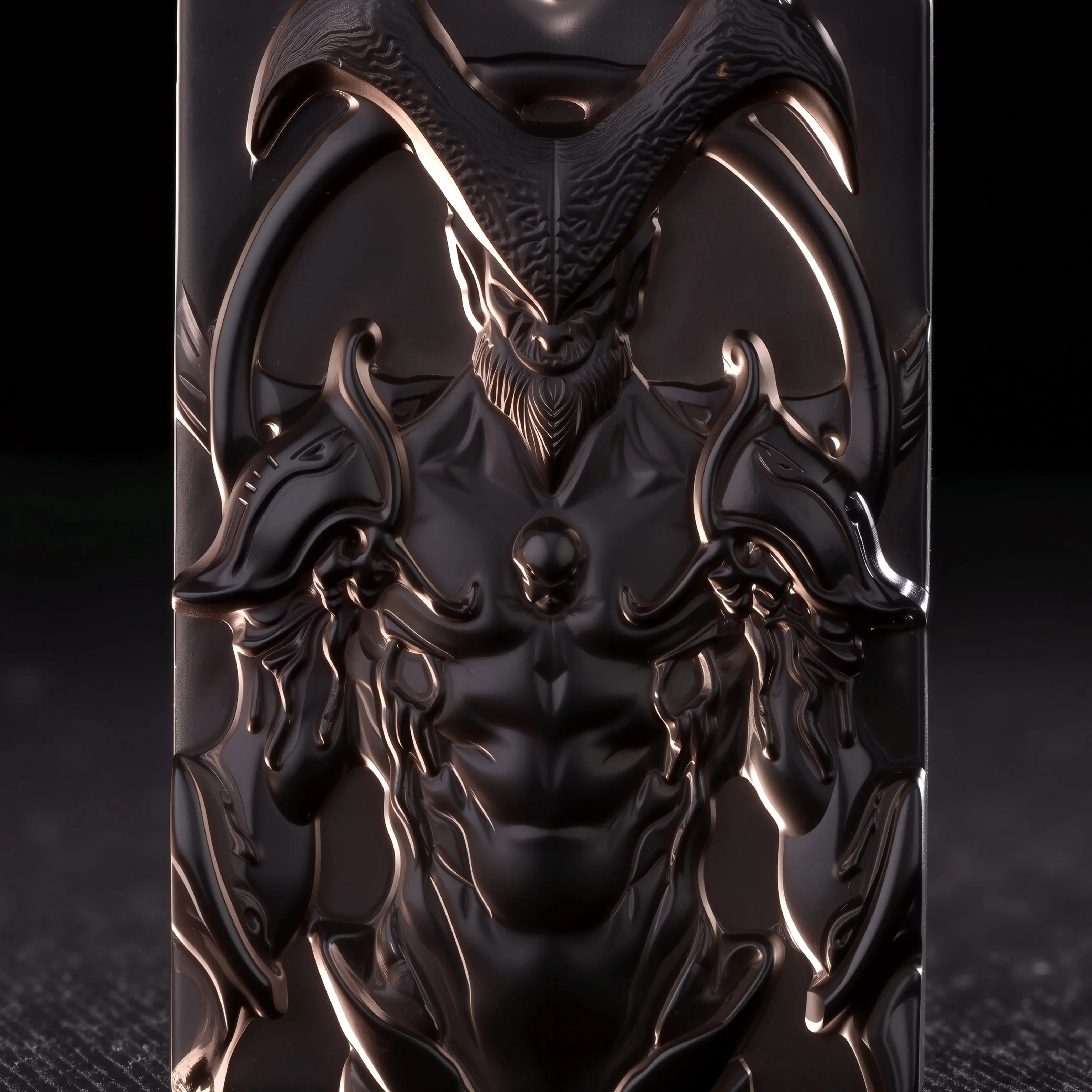 Z-OATH | Obsidian Yibb-Tstll "The Patient One" Pendant - Cosmic Horror Necklace, Ritual Jewelry