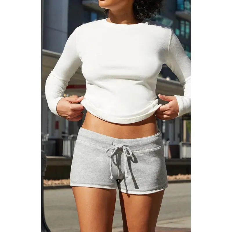 John Galt Women's Silver Sweat Shorts