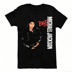 Michael Jackson BAD Woman Tshirt  Men Tshirt  Michael Jackson Legendary King Of Pop Shirt Retro Music Icon