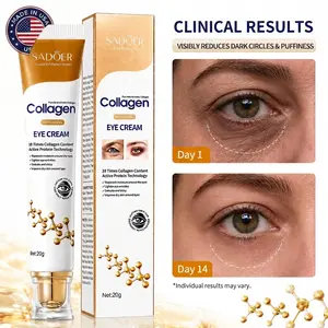 Hydrating Anti-Aging Eye Cream for Dark Circles, Puffiness & Under Eye Bags, Lightweight Daily Eye Care, Helps Reduce the Appearance of Fine Lines, 20g