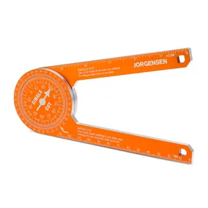 Jorgensen Miter Saw Protractor 7 Inch Aluminum Protractor Angle Finder with Precision Laser-Etched Scales for Accurate Miter Cuts, Carpenters & Contractors