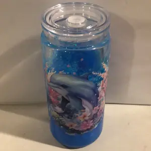 Dolphin Snowglobe Tumbler