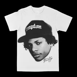 Eazy-E Compton No Sunglasses Portrait Autograph Graphic Rap T-Shirt – Vintage Hip Hop Fan Tee