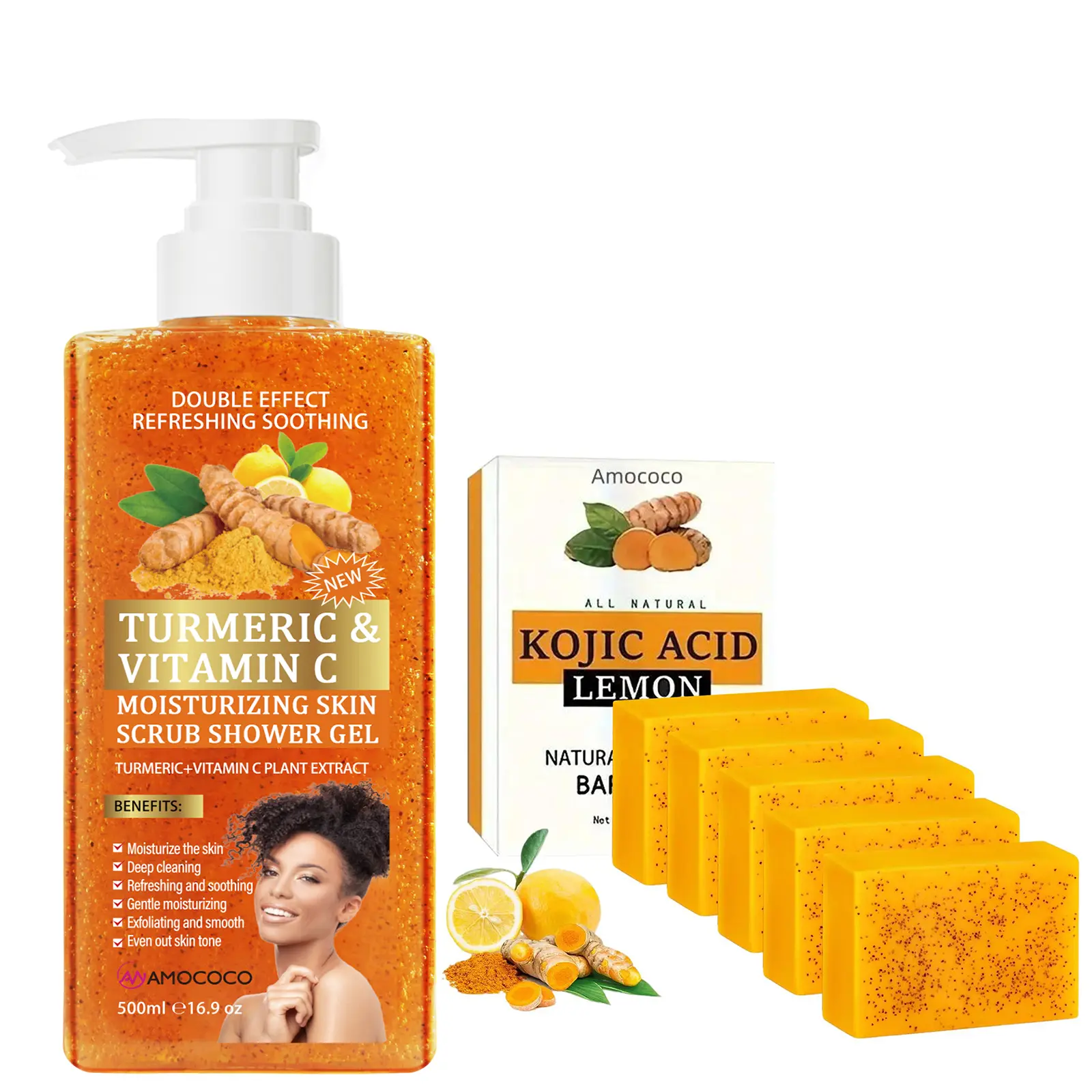 5pcs*soap & 1pc*Shower gel