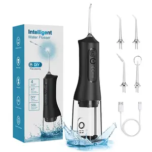 Water Flosser, 4 Modes Dental Oral Irrigator, Portable Rechargeable Water Teeth Cleaner Picks for Home Travel, Personal Oral Care Appliance, Cordless Water Flosser