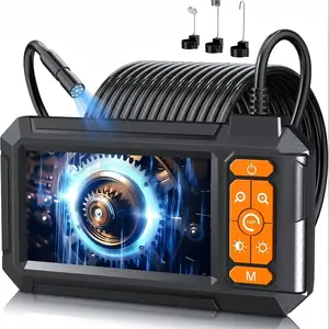 Endoscope Camera with Light, 4.3 Inch IPS Screen, HD 1080P, 8 LED Lights, Ip67 Waterproof, Car Sewer Inspection Device, Automotive Maintenance Tools