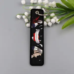 Cool Japanese Anime Man Key Fobs Holder Keychain for Motorcycles Manga Key Ring Key Tag Fashion Accessories Fans Gifts