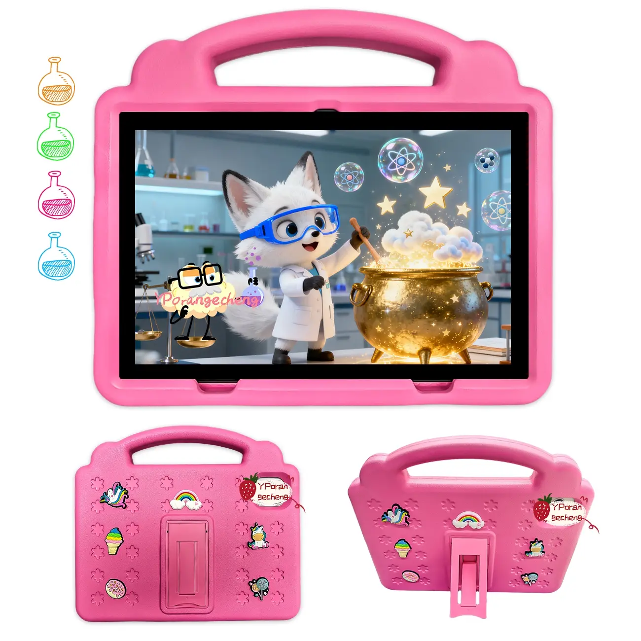 10.1 Inch Android Tablet, HD Screen, Parental Control, Educational Content, Eva Case, Blue/// Colors Available