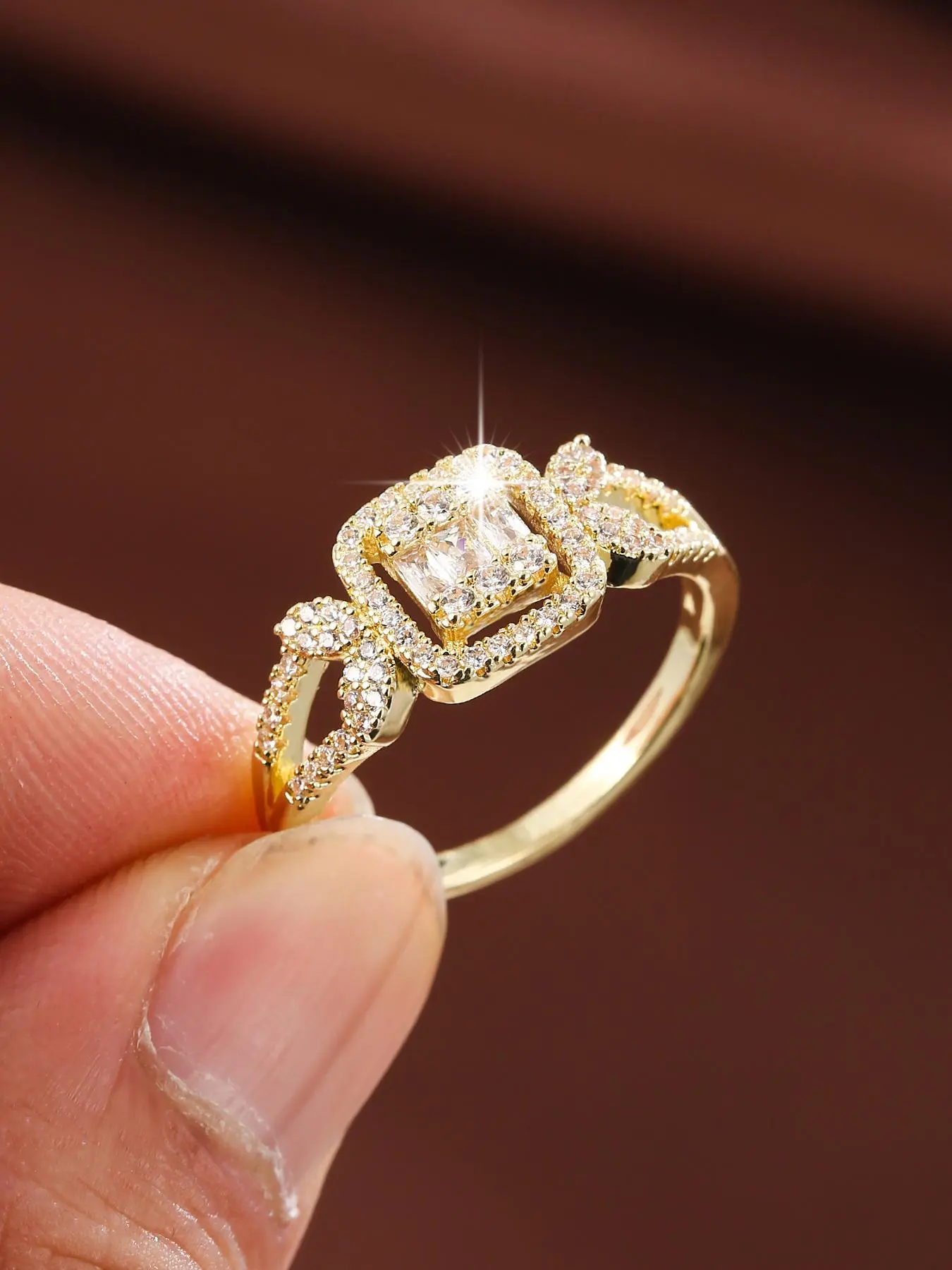 Artificial Crystal & Rhinestone Decorated Ring, Vintage Crystal Ring, Unique Rings, Fashion Accessories for Women, Fashion Jewelry for Party, Daily Decor, Trendy All-match & Exquisite Jewelry for Birthday Gift, Finger Rings