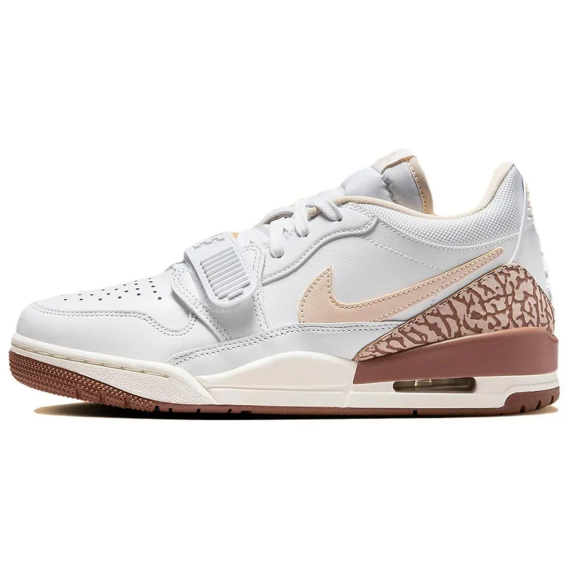 Jordan Legacy 312 Low White Archaeo Brown Retro Comfort Basketball Shoes Women's FQ7827-100