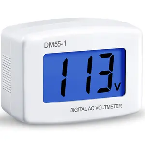 Flat US Plug AC 80-300V LCD Digital Voltmeter Panel Power Test Monitor Gauge Meter for Household Plug Outlet 1 Piece