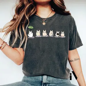 Vintage My Neighbor Totoro Shirt, Studio Ghibli Shirt, Birthday Gifts Anime Manga Lovers, Studio Ghibli Fans, Japanese Premium Tee