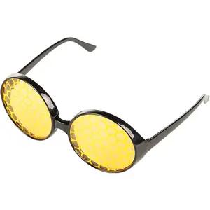 Funcredible Bee Glasses – Bumblebee Insect Costume Sunglasses for Adult Halloween, Cosplay & Festival Outfits