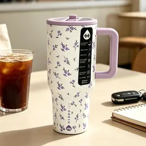 HYDROJUG 304 Stainless Steel Insulated 40 oz. Tumbler - Portable Vacuum Flask, Large-Capacity Outdoor Handheld Sports Cup with Straw, Kitchenware Drinkware for Temperature Retention Needs, Flasks