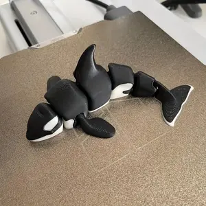 1pcs 3D Printed Humpback Whale Model Display Piece, Collectible Figurines, Realistic Oceanic Creature, Ideal for Exhibition Use, Decorative Figurine