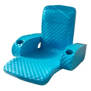 TRC Recreation Folding Baja Water Armchair, Marina Blue Swimming Pool Float for Water Sports Activities