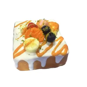 Fruit Platter with Sauce, Sourdough Bread, Squeeze Toy, Food-Grade Stress Relief Toy, Ultra-Soft Slow Rebound Clay Feel