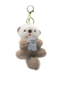 Cute Otter Keychain Pendant, Animal Lover Gift Idea, Perfect for Bags & Backpacks, Unique Design for Daily Use, Bag Accessories