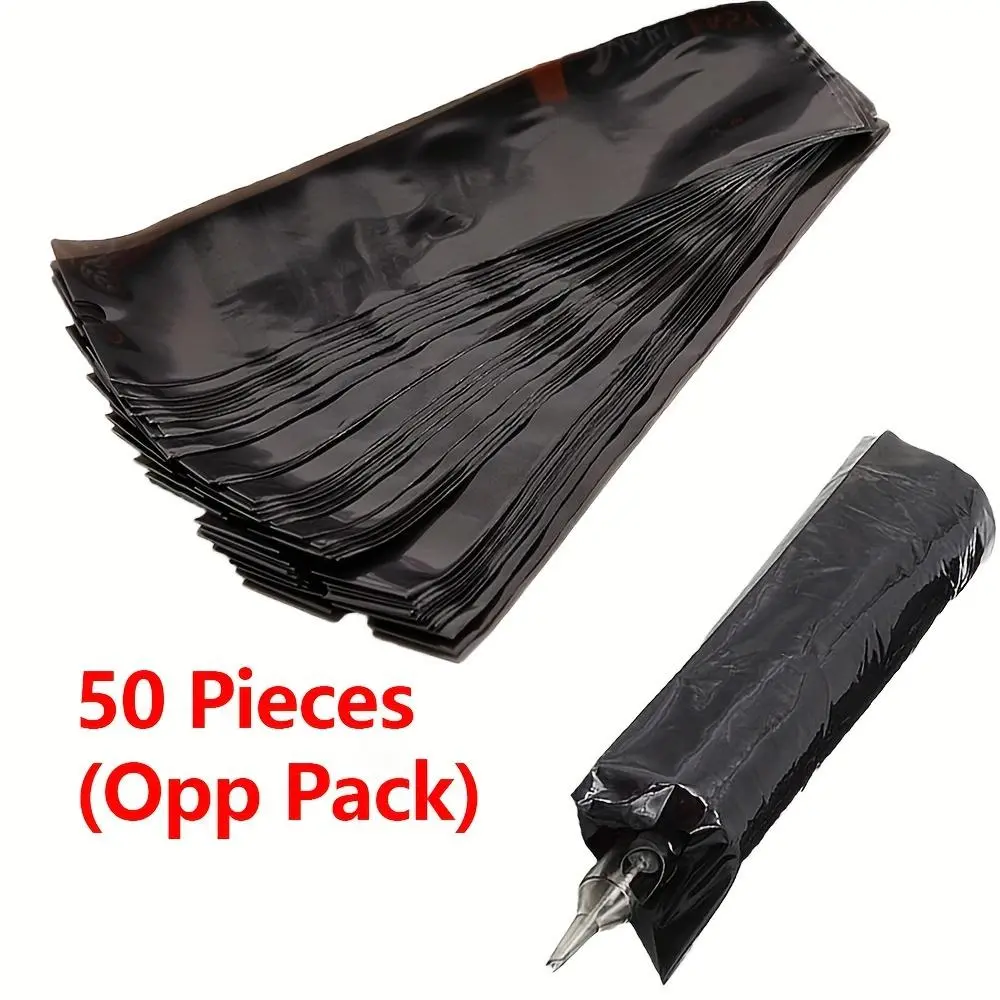 100pcs Tattoo Pen Clip Cord Covers, Disposable Tattoo Cover Pen Cord Sleeves Bags, Clean Barrier Supply For Tattoo Pen Power Cord, Tattoo Supplies For Tattoo Kits, Tattoo Machine Gun Accessories, Tattoo Equipment Supply
