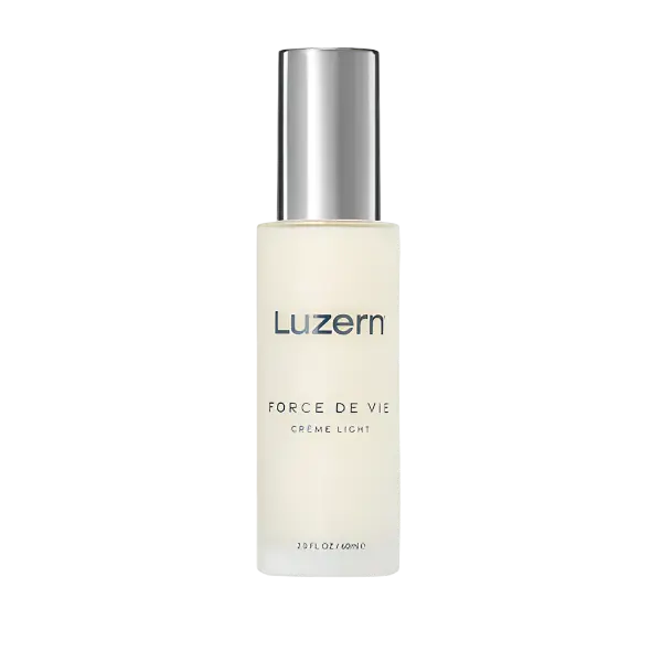 Luzern Force de Vie Creme Light 2oz Lightweight Dewy Moisture Hydrating Moisturizer for Normal Combination Sensitive & Oily Skin