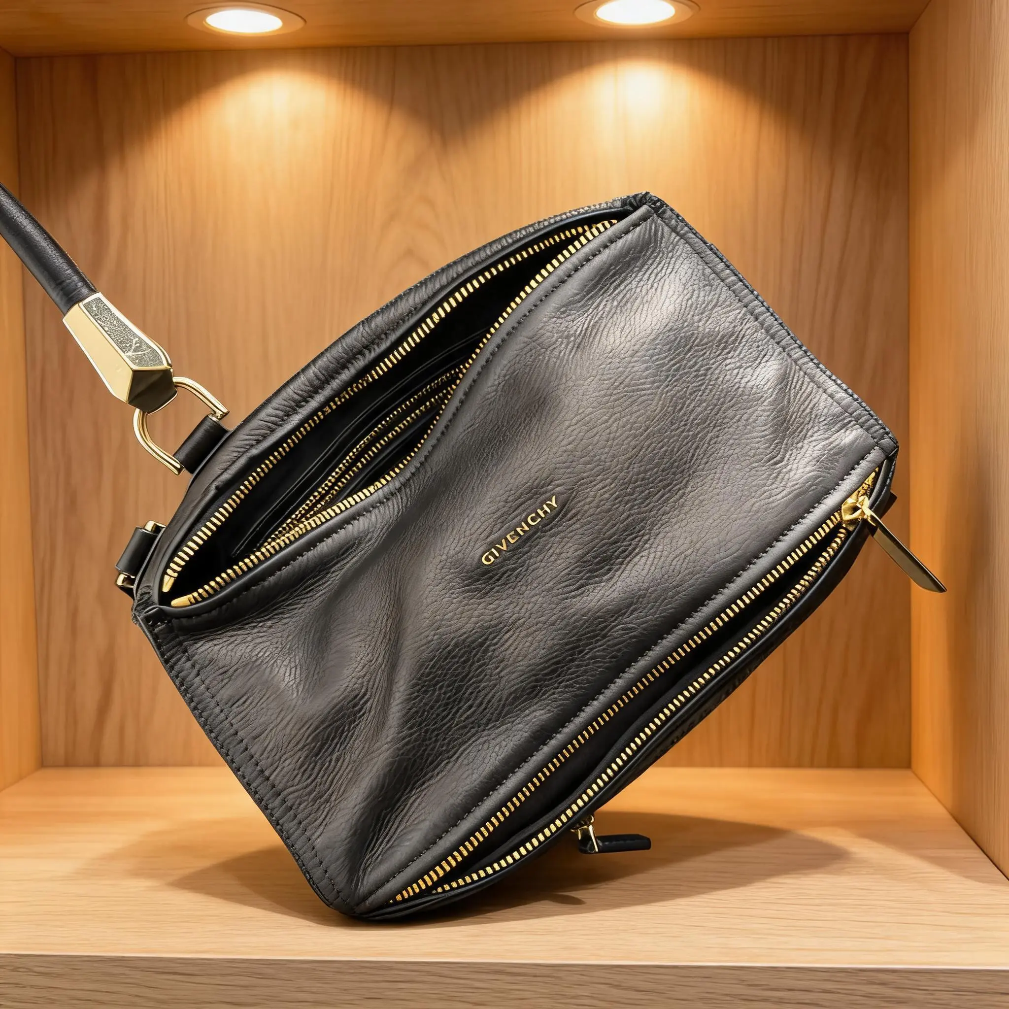 Pre-owned GIVENCHY Leather Shoulder Bag C0721584018