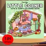 Cozy Corner Cute Comfy Coloring Book for Adults & Kids - Creative Fun Coloring Adventures, 22 Easy Coloring Pages, 120GSM Thick Paper No Bleed Through, Odorless Glue Binding, Stress Relief Relaxing Art for All Ages
