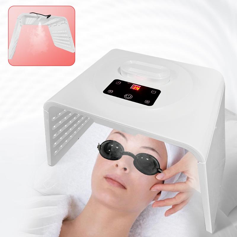 Summervibe Multi-functional LED Light Therapy Device with Nano Mist Steam, Full-Body Use for Facial, Back & Skin Care, At-Home Spa Experience