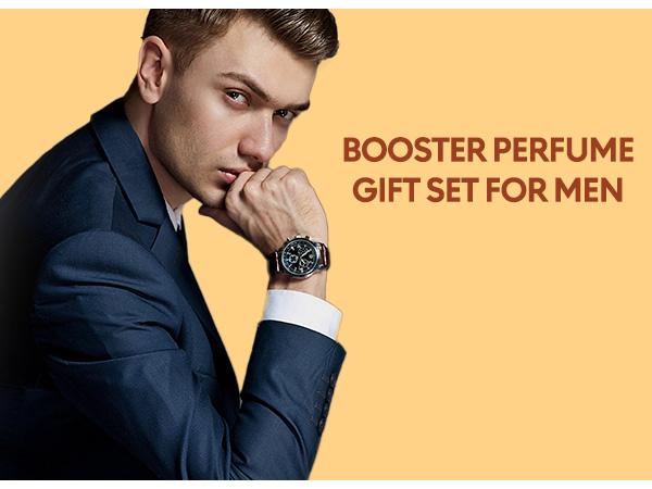 BellaVita Luxury's Booster Perfume Gift Set for Men | 5 Luxury Minis | Long Lasting | Oud, CEO Man, Klub Man, G.O.A.T., Honey Oud | EDP