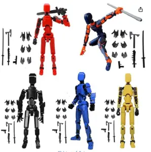 Titan 13 Action Figurine Figures Combo - 3/4/5-Pc Realistic Multi-Jointed Toy Set, Dynamic Poses & Detailed Design, Perfect for Collectors' Desktop Decor,summervibes