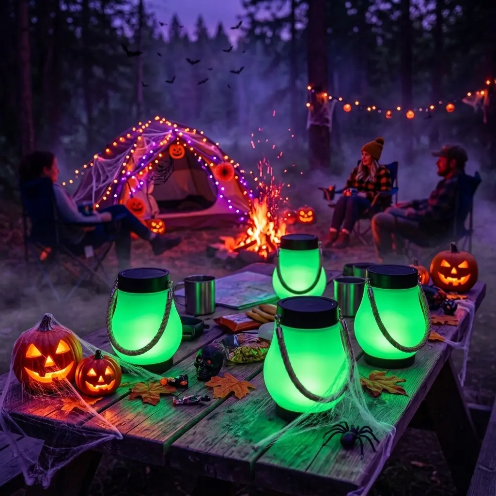 INCX Solar Lanterns Outdoor Multipacks, Garden Lights with Realistic Flickering Flame, IP65 Waterproof, USB-C & Solar Charging, Design for Patio, Porch, Halloween lantern,Halloween decorations, Thanksgiving gifts, Holiday seasons decor