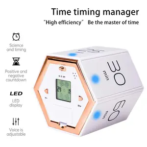 Kitchen Timer LED Digital for Shower/Cooking Stopwatch Magnetic Electronic Digital Alarm YouTube-Ticktime Study Timer Pomodoro