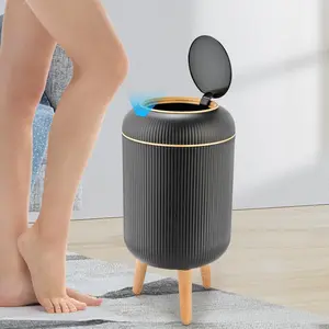 Modern Smart Sensor Trash Can with Lid – 10L Touchless Automatic Garbage Bin for Bathroom, Kitchen & Bedroom – Sleek, Odor-Sealed, Waterproof & Space-Saving Wastebasket for Home & Office Use