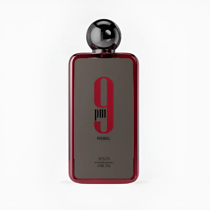 Afnan | 9 PM | Rebel | Unisex Fragrance | 100 ML 3.4 OZ | Eau De Parfum | Ambergris - Dry wood & Caramel